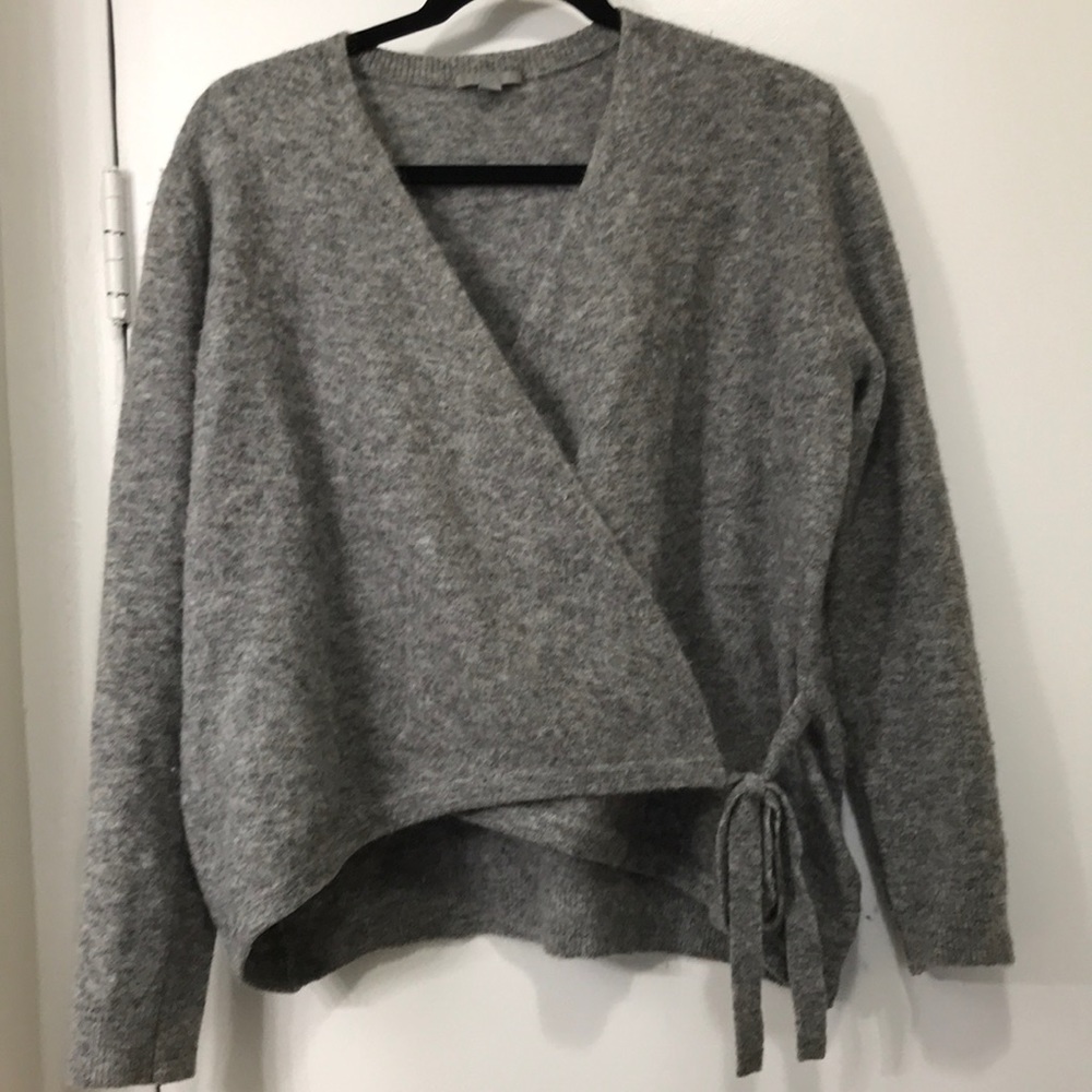 **SOLD**Wool/Alpaca wrap sweater